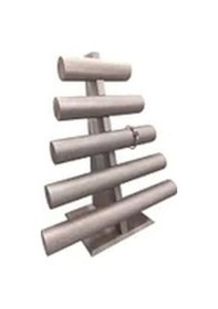 Resim Yerli Üretim Lüx İmera Deri Kumaş Bronz Renk Boy 45 Cm En 38 Cm 5'li T Model Bilezik Sergileme Çok Renkli 