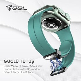 Resim Babilden Apple Watch Series SE/11/10/9/8/7/6/5/4/3 ile Uyumlu Silikon Kordon (BBL84) 