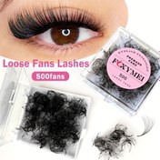 Resim FOXYMEI 500 Kirpik 10D Hazır Gevşek Fanlar Sahte Kirpikler - C/D Kıvrım 0.07mm Ultra İnce Doğal Görünüm, 8-15mm Karışık Uzunluklar, Yumuşak ve Hafif İthal Malzeme, Başlangıç Dostu Kuaför & Kendin Yap Kullanımı, Doğal Görünümlü Kirpikler | Yüksek Kaliteli Kirpikler 