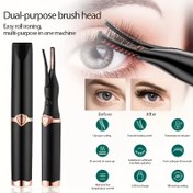 Resim 3 Sıcaklıkta Isıtmalı Kirpik Maşası ile Birlikte Geliyor - Kirpik Maşası Isıtmalı Kirpik Tarak - Elektrikli Kirpik Maşası - Üç Hız Ayarı, USB Şarj Doğal Kıvrımlama 24 Saat Kadın Makyaj Aracı Hediyesi, Anneler Günü Hediyesi 