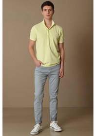Resim Lufian Vernon Spor Polo Yaka Erkek Tişört Sarı 
