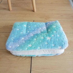 Resim Paw Portal Kalınlaştırılmış Polar Evcil Hayvan Yatağı - Buz Mavisi / 2XL: 80 x 57cm 