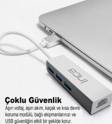 Resim Inca Iusb-03t Usb 3.0+ Rj45 Ethernet Çoklayıcı Adaptör 