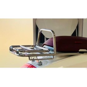 Resim Lambretta V 50-125-200 Arka Çanta Taşıma Demiri Krom / Friendship 