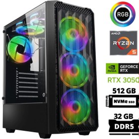 Resim XASER Delux X67 Ryzen 5 7600 32GB DDR5 Ram 512GB M.2 NVMe SSD 6GB RTX3050 Masaüstü Oyuncu Bilgisayar 
