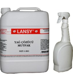 Resim Lansy Yağ Çözücü Mutfak 5 Kg+Uygulama Spreyi 