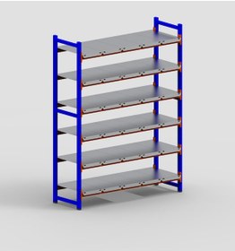 Resim Raf Burada 6 Katlı Depo Rafı - 300-350 Kg Taşıma Kapasiteli Hafif Rack Raf- 50x180x200 cm 