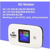 Resim Kuwfi 4g Mobil Yönlendirici 150 Mbps Wirelress Wifi Hotspot Taşınabilir Lte White-eu Version Amerika Birleşik Devletleri 