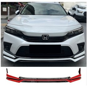 Resim Honda Civic Fe Ön Ek Karlık Plastik Mat Siyah 2022 2023 2024 2025 Karlık+bodykit+ek 