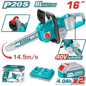 Resim Total TGSLI 401682 40 V 8 A Akülü Zincirli Testere Hızar Ağaç Kesme Makinesi 