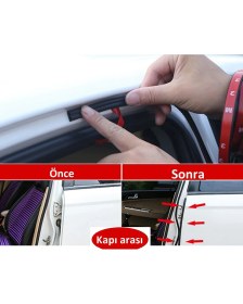 Resim Contacall Oto Kapı, Bagaj ve Kaputlar Için Ses, Isı ve Toz Yalıtım Fitili, Araba Contası Araç Yalıtımı 