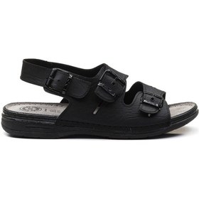 Resim Carlaverde Anatomic Erkek Sandalet 4435 Sıyah Siyah 
