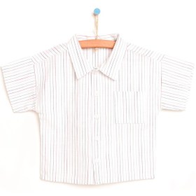 Resim HelloBaby Basic Erkek Bebek Çizgili Cepli Gömlek Erkek Bebek 23YHLBEGMK004002 