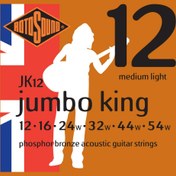 Resim Rotosound JK12 Jumbo King Akustik Gitar Teli (12-54) 