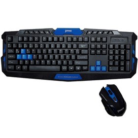 Resim Km033 Gaming Kablosuz Oyuncu Klavye Mouse Set 