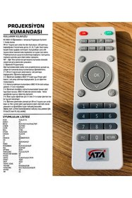 Resim ATAELEKTRONİK Viewsonic Q-3101 / A0001005pa500 Pa503 Pg700 Ps500 Ps501 Vs16907 Vs16909 Projeksiyon Uyumlu Kumanda 