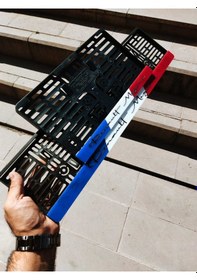 Resim Plakalık Lazer Kesim Pleksi Fransız Bayraklı 1 Kare 1 Uzun İsimli Plakalık Kişiye Özel Plakalık 