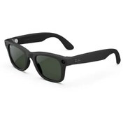 Resim Ray-Ban Meta Wayfarer Akıllı Gözlük Fotoğraf, Video, Mat Siyah RW4006 Transitions Graphite Green 