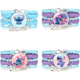 Resim DSINEY 1 Adet Stitch Bileklik - Partiler, Doğum Günleri ve Özel Hediyeler İçin Mükemmel: Şık & Sevimli Arkadaşlık Charm Aksesuarı 