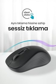 Resim Daxi MX100 Comfort Plus Sessiz Kablosuz Mouse 2.4GHz Wireless - Ayarlanabilir Mouse Hassasiyeti - Tak Çalıştır 