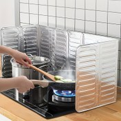 Resim 2 Renk Mevcut, Mutfak Ocak Yağı Sıçrama Koruyucu, Gıda İle Temas Yapmayan Sıçrama Ekranı, Katlanabilir Gaz Ocak Yağı Bloğu, Dolum Koruma Cihazı, 32.26*83.82cm 