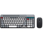 Resim Coverzone Bluetooth Klavye Mouse Kablosuz Klavye ve RGB Mouse Set 2.4G Bluetooth Lithium Batarya ZYG-806 