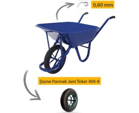 Resim Kanat Afrika Demonte Şişme Teker Parmak Jant El Arabası 0.80 mm Sac 