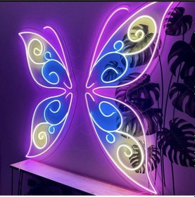 Resim Renkli Kelebek Neon Led Işık Renkli 