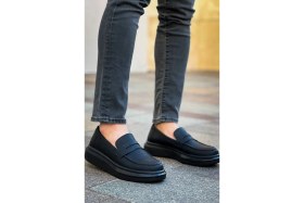 Resim Chekich Robert - RS615 Siyah Erkek Loafer Ayakkabı Sıyah St 