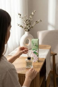 Resim Jasmine Bambu Çubuklu Oda Kokusu Zarif Yasemin Çiçeği Esansı 100 ml 