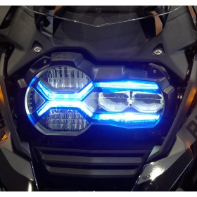 Resim Ammo Guard Far Koruma X-Lıght Mavi Dikroik Lens (Bmw R1200/R1250 Gs/gsa 2013-2024 Uyumlu) 