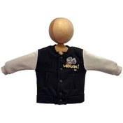 Resim Erkek Bebek 3 İplik Sırt Baskılı Şardonlu Kolej Ceket-15452 Siyah 