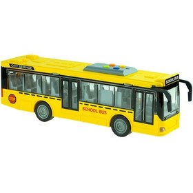 Resim Oyuncak Okul Otobüsü Işıklı Sesli Sürtmeli 27 Cm 