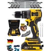 Resim Şarjlı 980F Kömürsüz Çelik Mandren Darbeli Matkap 10MM Vidalama 