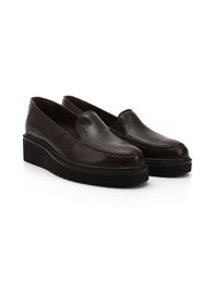 Resim Gönderi(R) Gönderi R Kahve Antik Dolgu Taban Hakiki Deri Ayakkabı Kahverengi 