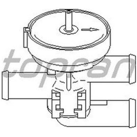 Resim TOPRAN 206241001 Soğutma Valfi (Opel: Astra F Corsa B Vectra A-B) 