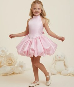 Resim Princess Lumi Kız Çocuk Abiye Elbise - Pembe - 9-10 Yaş 