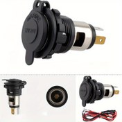 Resim Yeni Araba Çakmak Montaj Soketi Soket Araba Motosiklet Dönüştürme 12V/24V Çakmak Soketi-980657495 