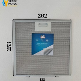 Resim Beko: ADV9510EI | 262x253 mm | Aspiratör & Davlumbaz Tel Yağ Filtresi | Model: V47006100 - YT142.2240.01 | 26,2x25,3 cm 