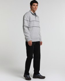 Resim Regular Fit Orta Bel Düz Paça Erkek Siyah Pantolon Colin's