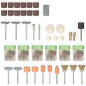 Resim Xindoker 217 Parça Döner Alet Aksesuar Seti - Taş Cilalama, Zımpara Diskleri, Fırçalar Ve Daha Fazlası 