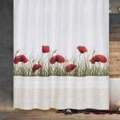 Resim Jackline Nurteks Jackline Banyo Perdesi Çift Kanat 110 x 200 cm 