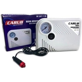 Resim Carub Oto Araç Mini Kompresör Hava Kompresörü 12 V 150 Psı Yassı 