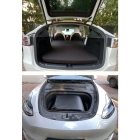 Resim Emay Center Tesla Model Y Için Lüks Katlanabilir, Her An Hazır, Kamp Yatağı 