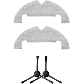 Resim Dreame Z10 Pro Uyumlu Yedek Mop Ve Yan Fırça-4 Parça 