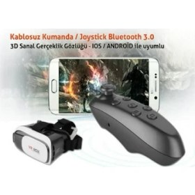 Resim Vrbox VR Box 3D Sanal Gerçeklik Gözlüğü ve Kumandası, Tüm Akıllı Telefonlarla Uyumlu Ergonomik Tasarım 