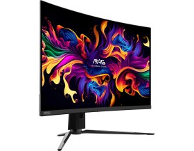 Resim MSI 31.5" MAG 321CUP QD-OLED 3840x2160 (UHD) 16:9 CURVE 1700R QD-OLED 165HZ 0.03MS G-SYNC COMPATIBLE GAMING MONITOR 