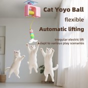 Resim 1 Otomatik Salıncak Kapı Oyuncak USB Şarj ile - Etkileşimli Asılı Kedi Topu (Yapay Tüyler), İç ve Dış Mekan Eğlencesi için Uygun - Tüm Kedi Irkları ve Çeşitleri ile Uyumlu - Hızlı Evcil Hayvan Sahipleri, İç Mekan Evcil Hayvan Eğlencesi, Kolay Kurulum 
