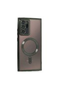 Resim artlab Art Galaxy Note 20 Ultra Kılıf Kross Magneticsafe Kapak - Koyu Yeşil Lab 