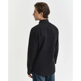 Resim Gant Erkek Siyah Regular Fit Düğmeli Yaka Oxford Gömlek 3000302.5 